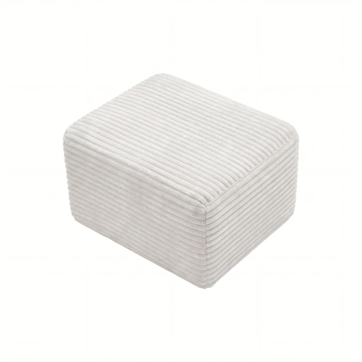 Corduroy Streamdale 27.6" Corduroy Square Upholstered Ottoman