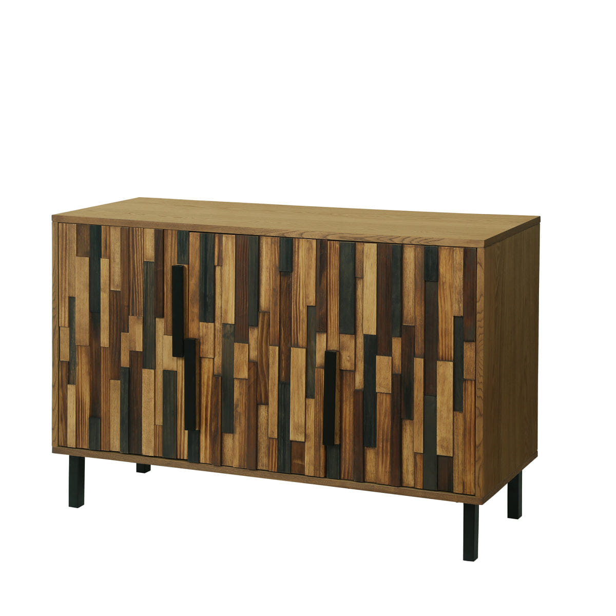 WOOD Streamdale 47.24" Sideboard With Straight Wood Pattern, Modern Accent Cabinet