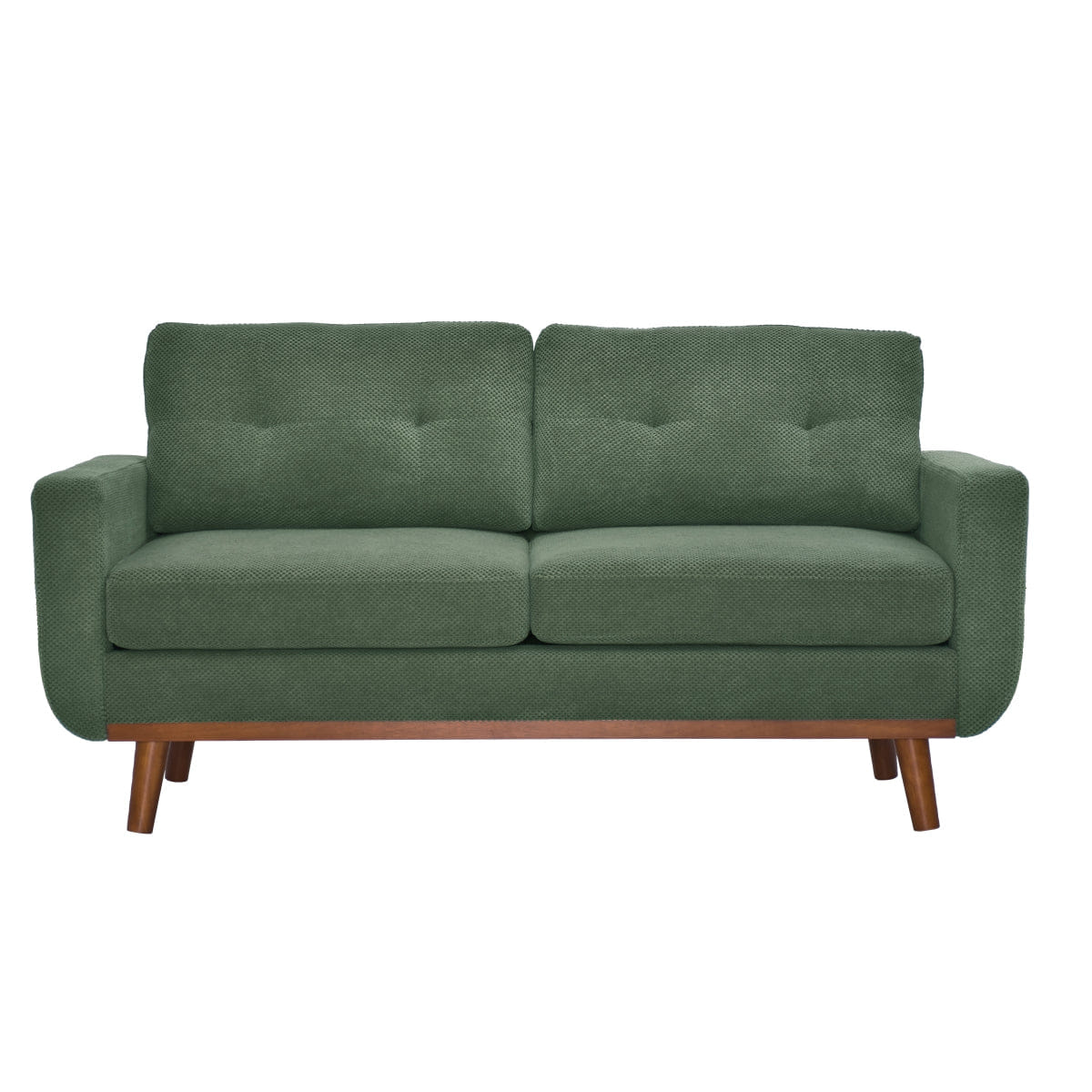 Minimalist Streamdale 65" Modern Minimalist 2 - Seater Sofa with Nubby Upholstery & Wood Legs