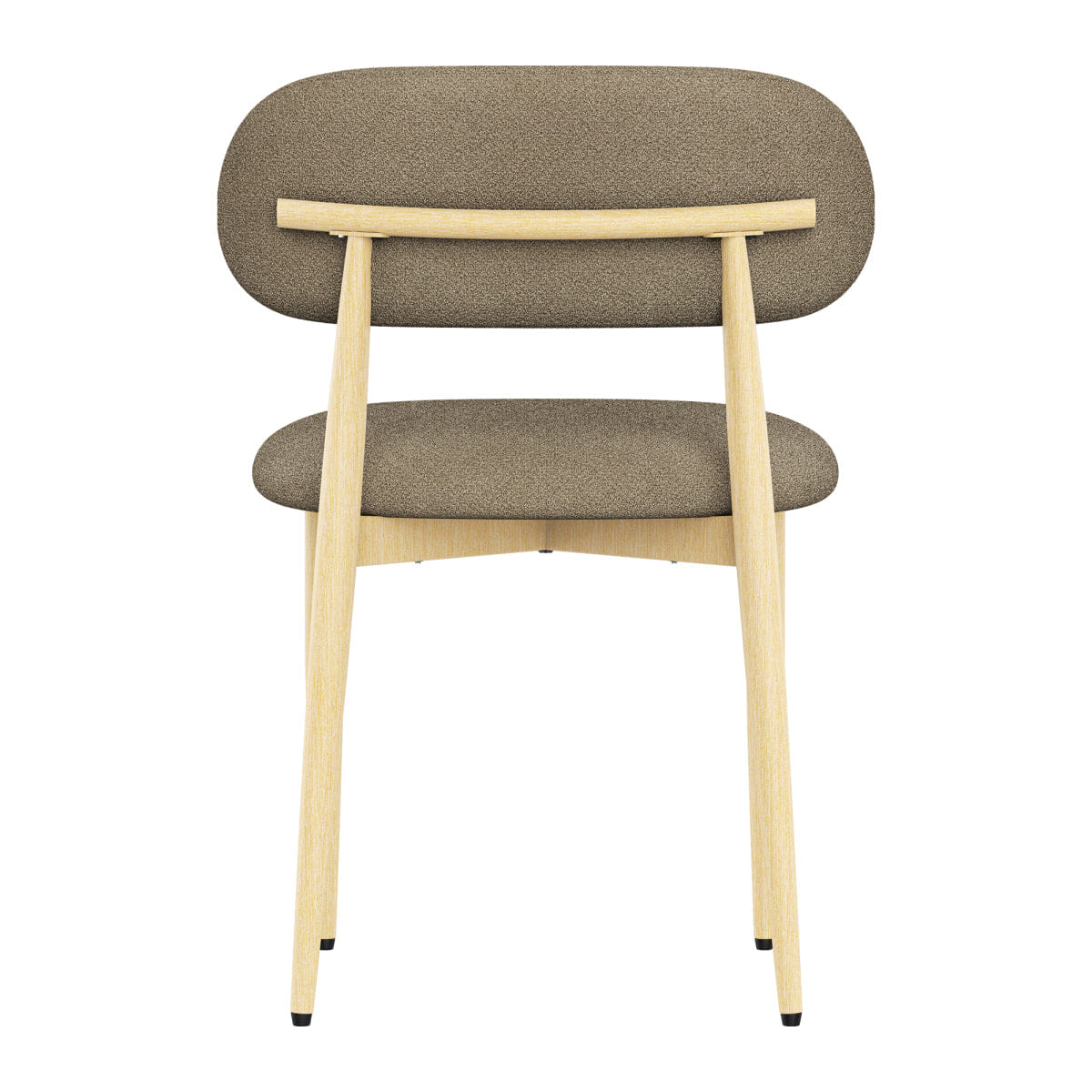 Minimalist Streamdale Minimalist Lamb Wool Dining Chairs, Set of 4