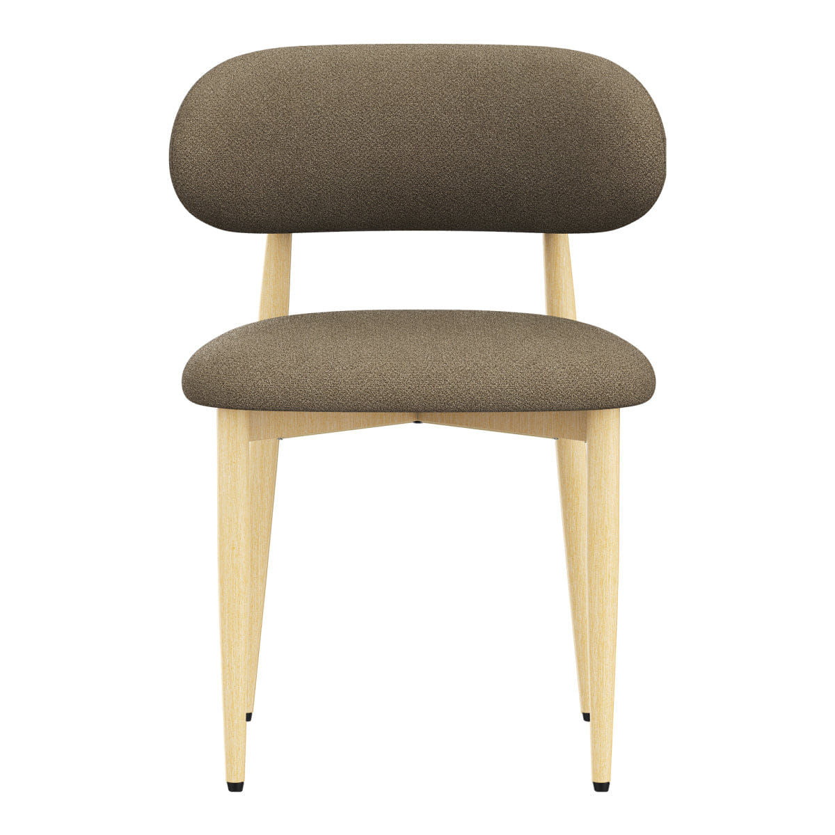 Minimalist Streamdale Minimalist Lamb Wool Dining Chairs, Set of 4
