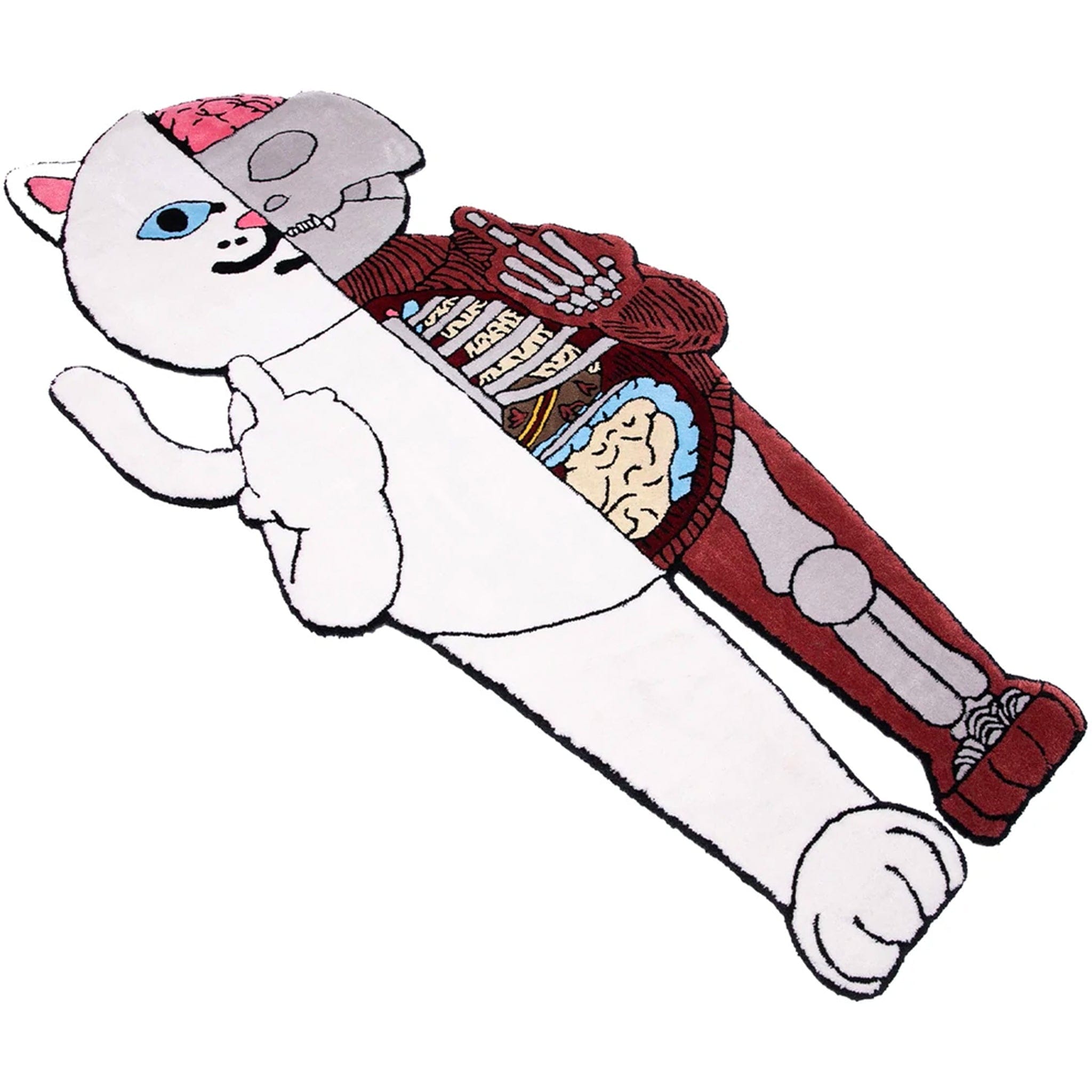 Ripndip Nermal Anatomy Rug 6 Ft Rug