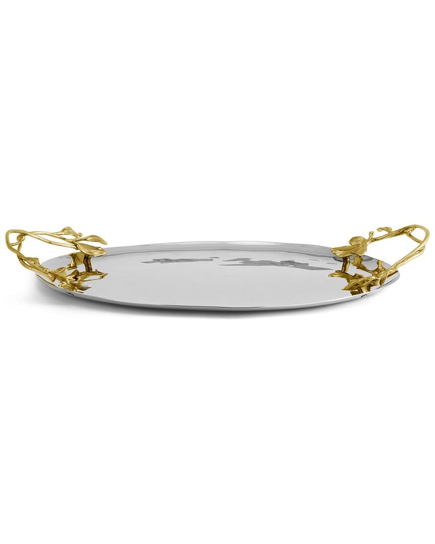 LAUREL Michael Aram Laurel Gold Oval Tray