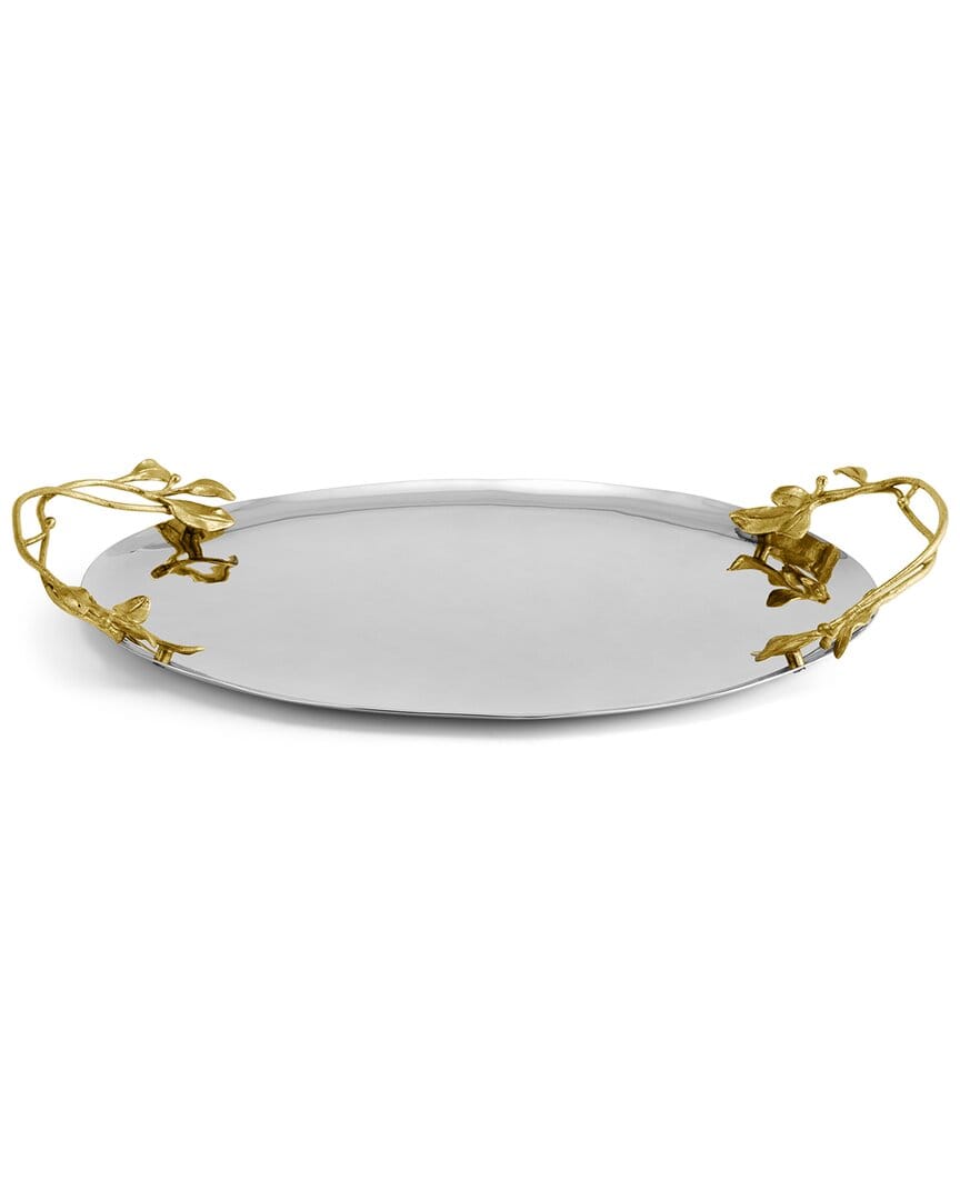 LAUREL Michael Aram Laurel Gold Oval Tray