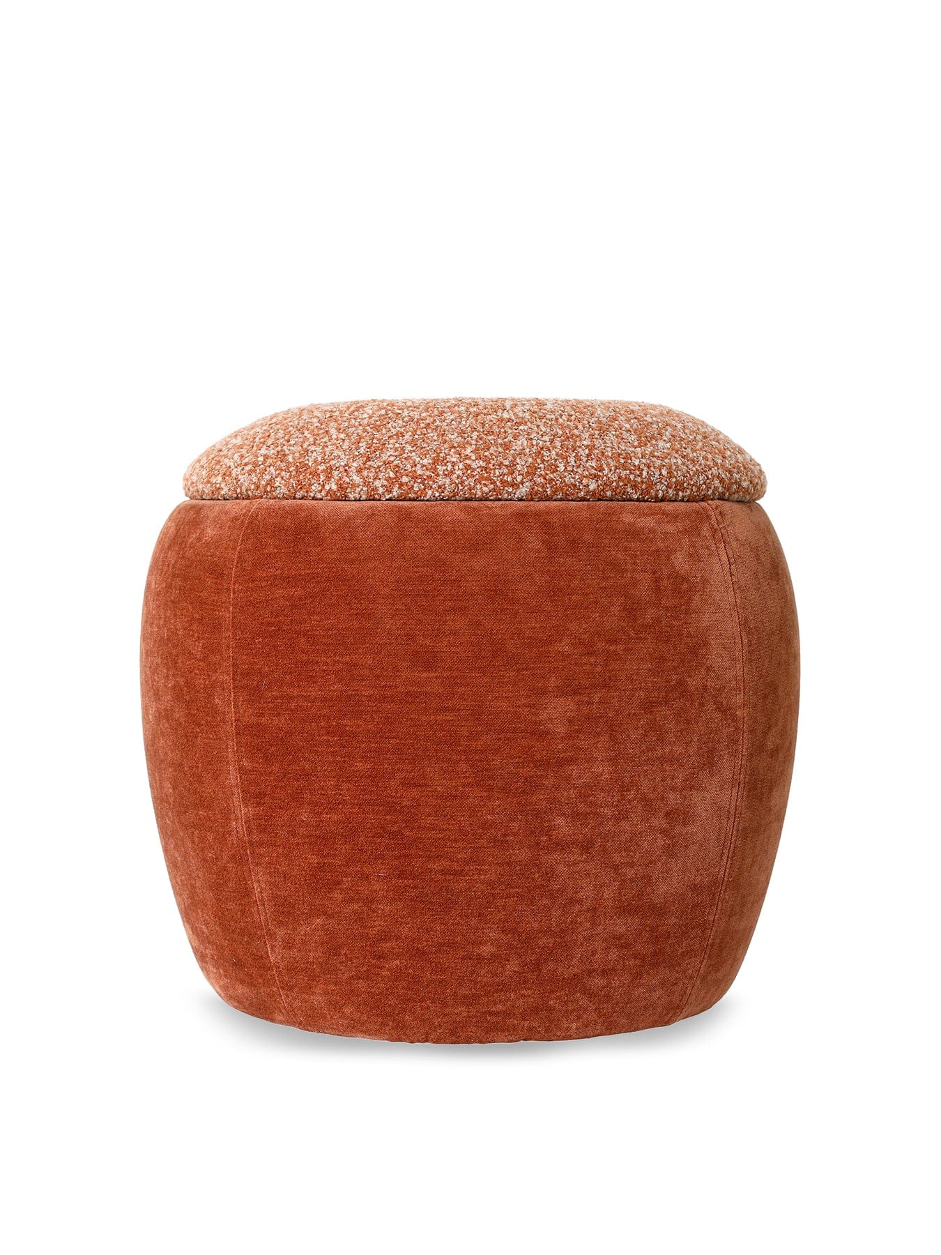Libra Interiors Clemance Storage Stool Terracotta
