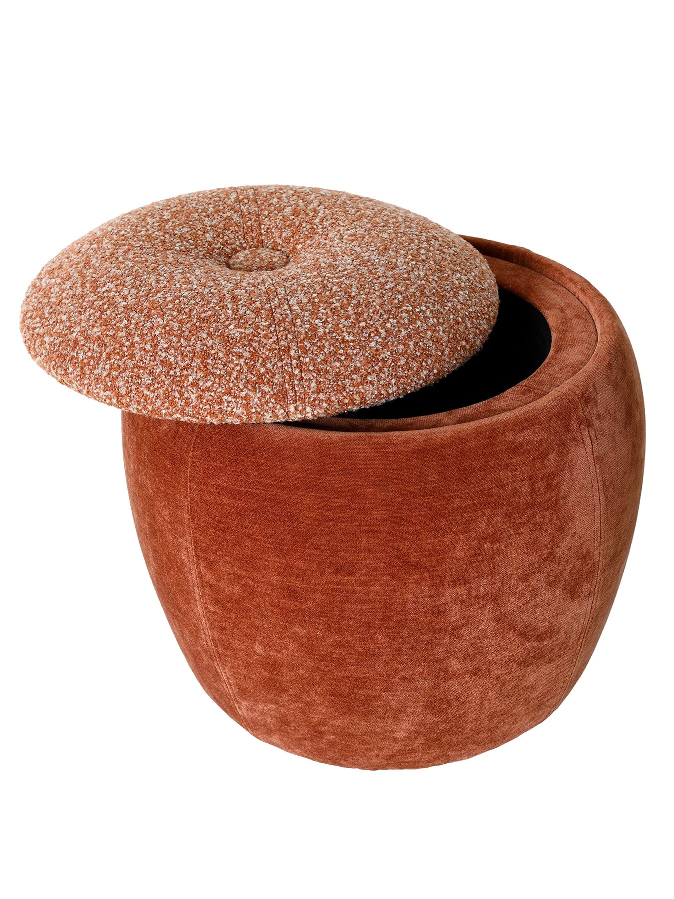 Libra Interiors Clemance Storage Stool Terracotta