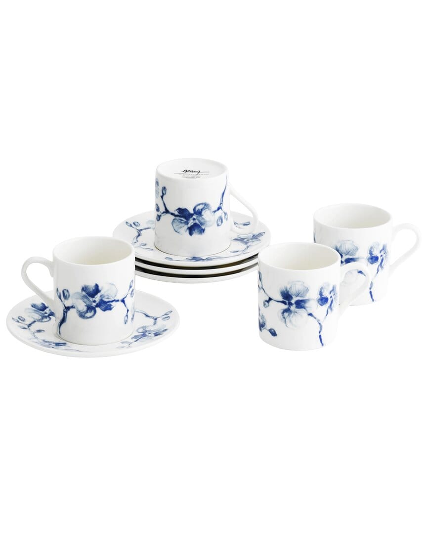 Blue Michael Aram Blue Orchid Demitasse Set