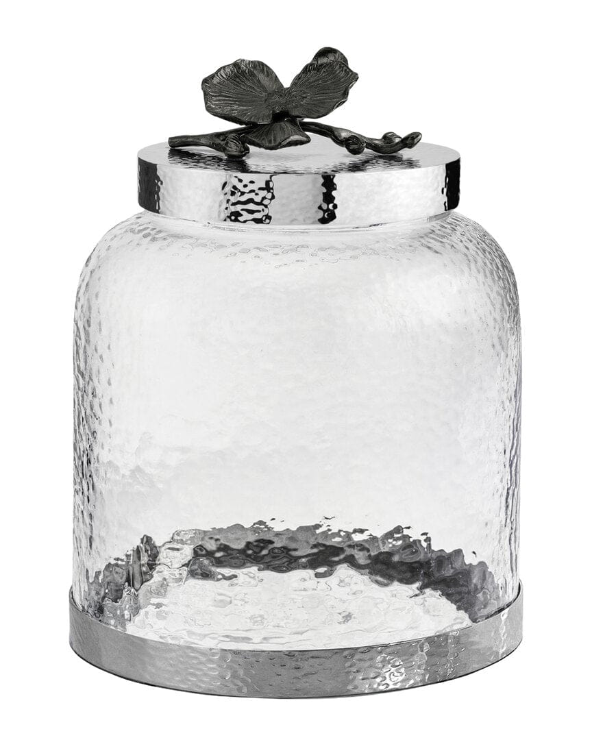 BLACK ORCHID Michael Aram Black Orchid Cookie Jar