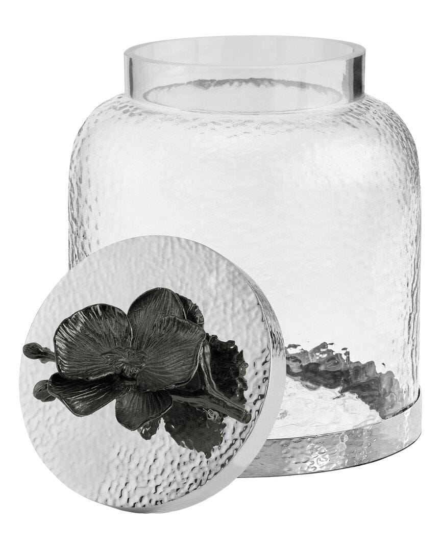 BLACK ORCHID Michael Aram Black Orchid Cookie Jar