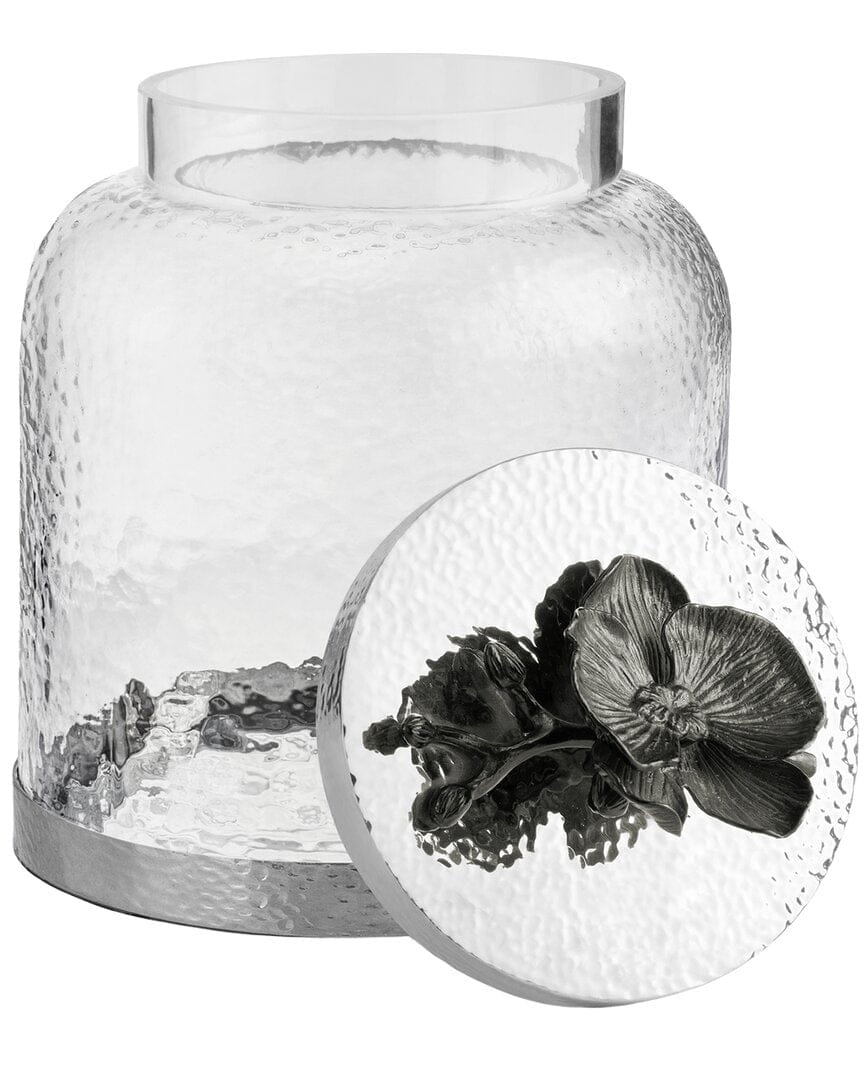 BLACK ORCHID Michael Aram Black Orchid Cookie Jar