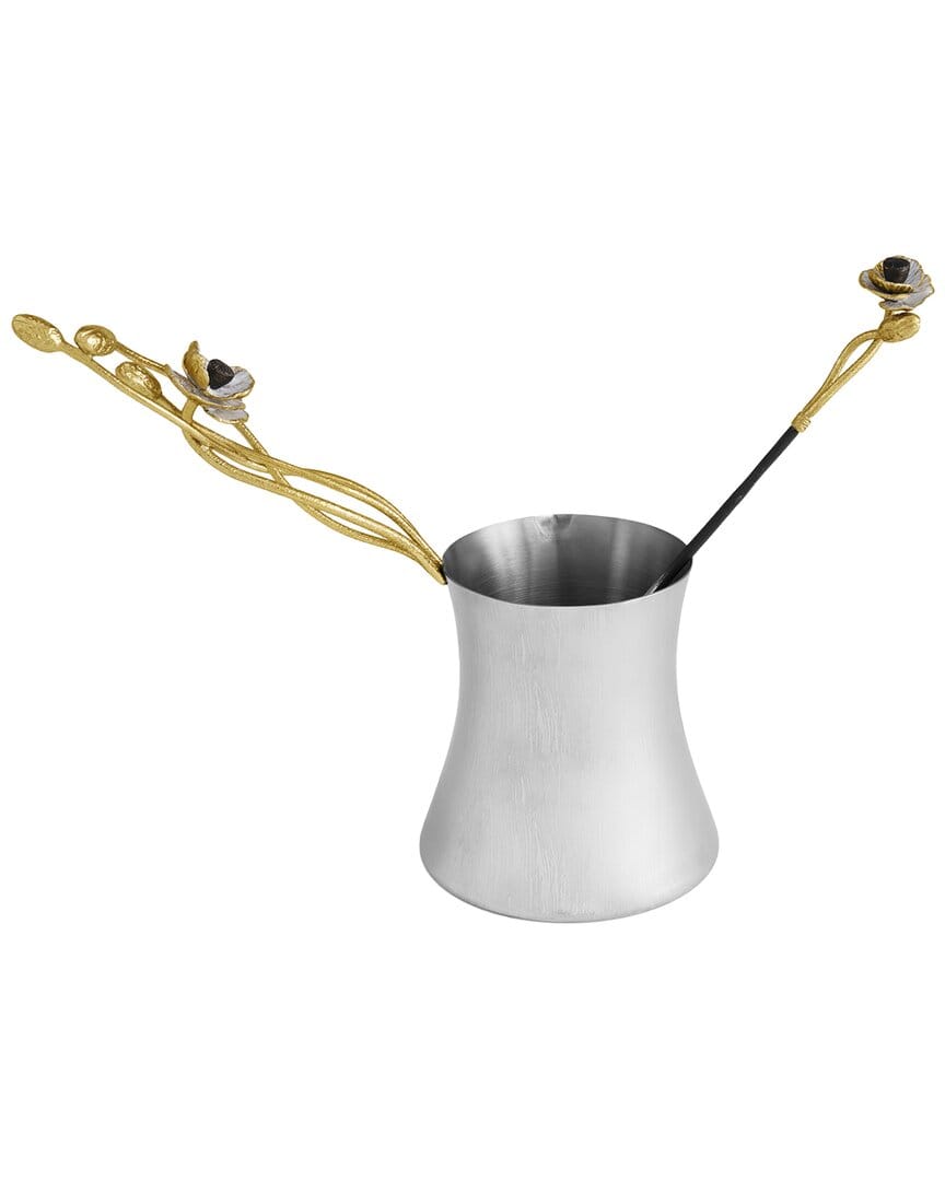 SPOON Michael Aram Anemone Large Coffee Pot & Spoon