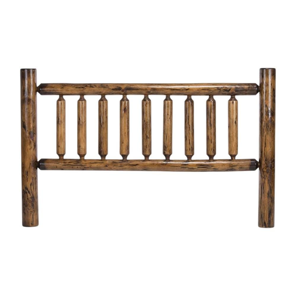 Vintage Natural Vintage Brown Finish Cedar Log King Headboard