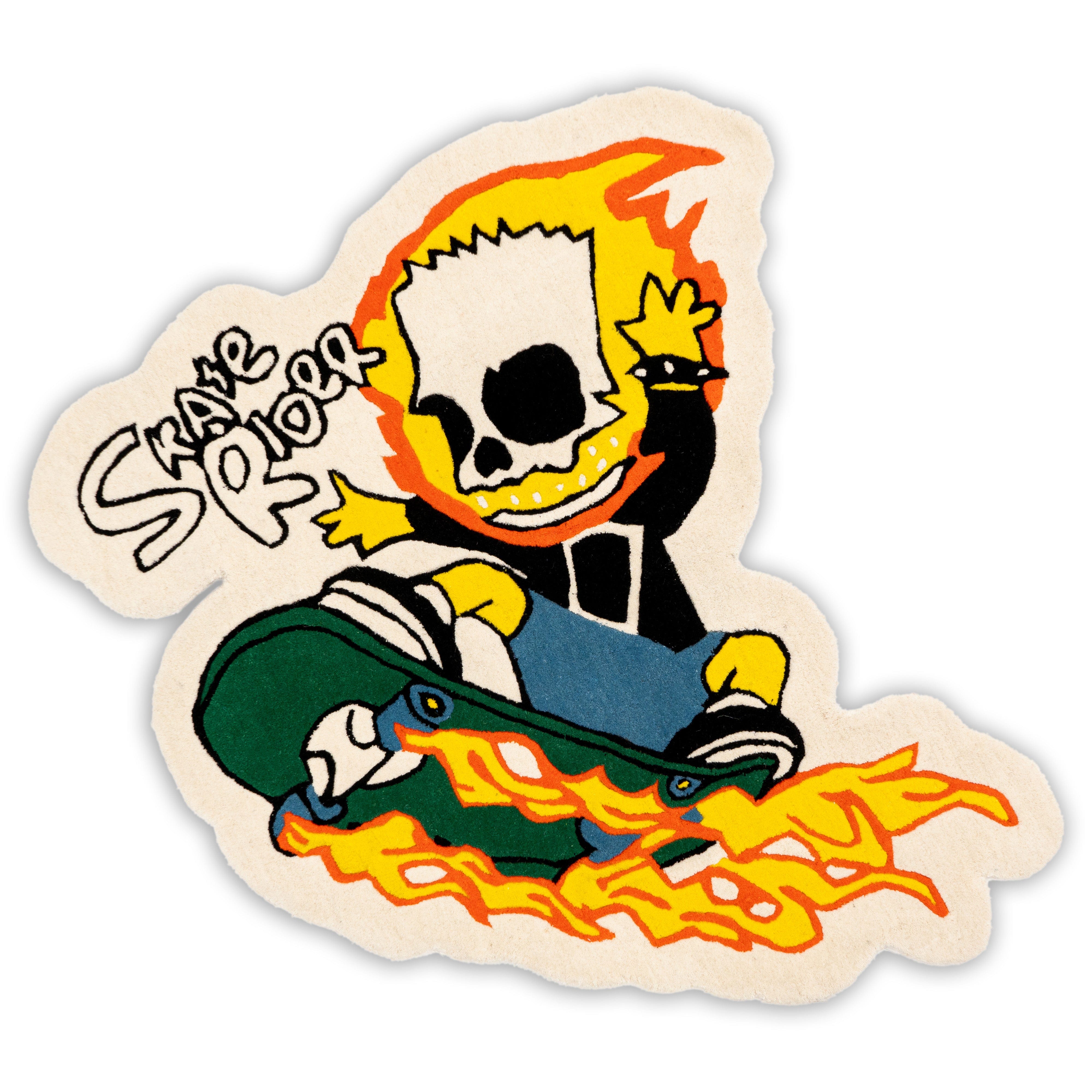 Noche Simpsons Skateboarding by Noche