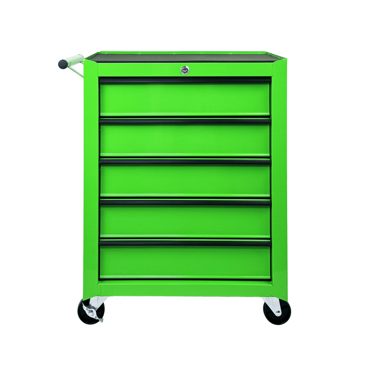 Drawer Streamdale Rolling 5 - Drawer Metal Tool Chest and Cabinet Storage Organizer - Green