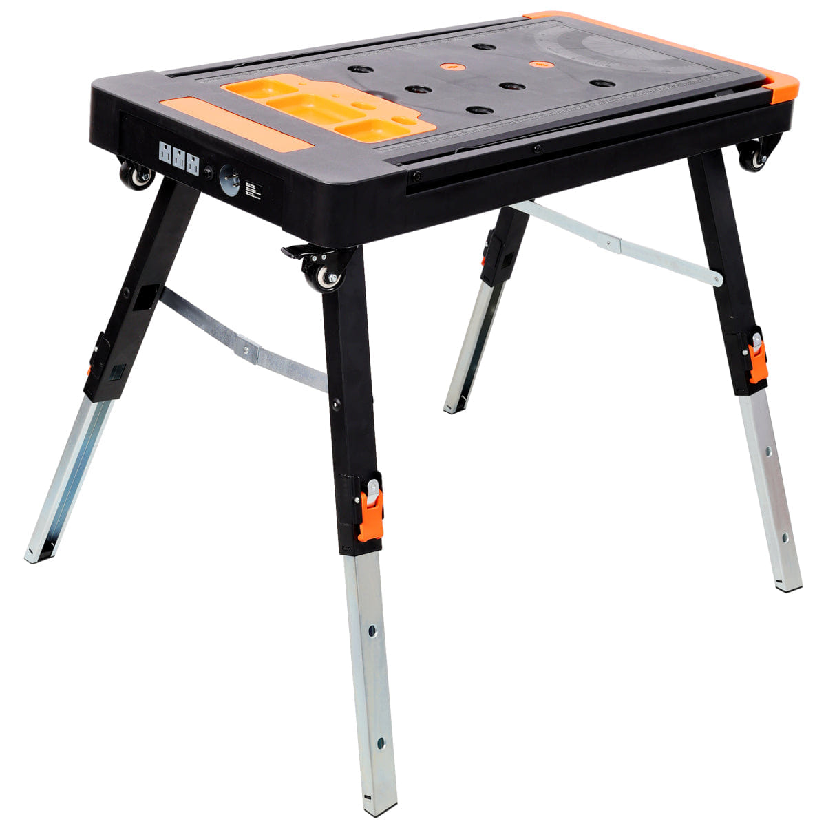 Garage Streamdale 8 - in - 1 Folding Work Table with Socket & Wheels for Garage