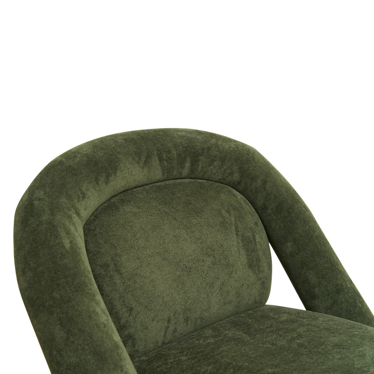 Velvet Streamdale Velvet Accent Lounge Chair, Dark Green