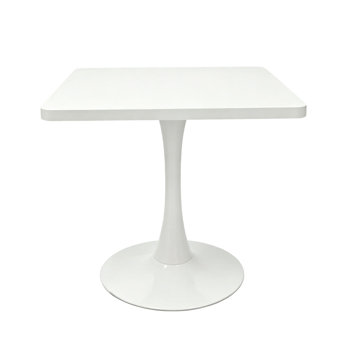 WHITE* Streamdale Square 27.6" Tulip Dining Table, Mid Century Modern Bistro Table, White