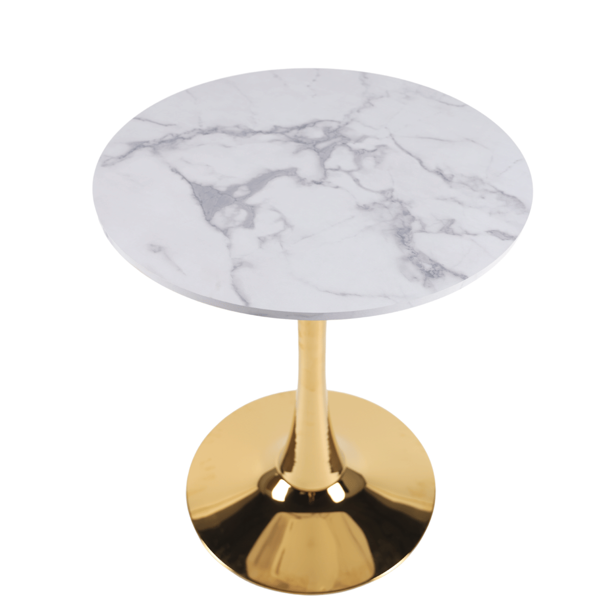WHITE* Streamdale White Marble Tulip Dining Table for 2 - 4