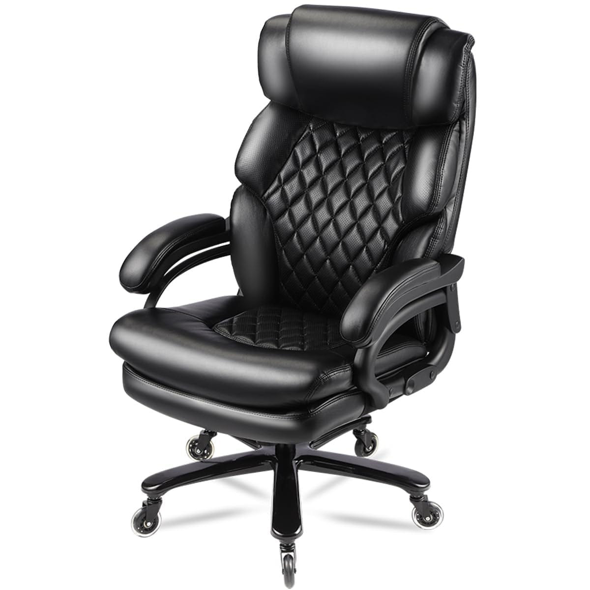And Streamdale 500lbs Big and Tall Executive Office Chair with Wide Spring Seat