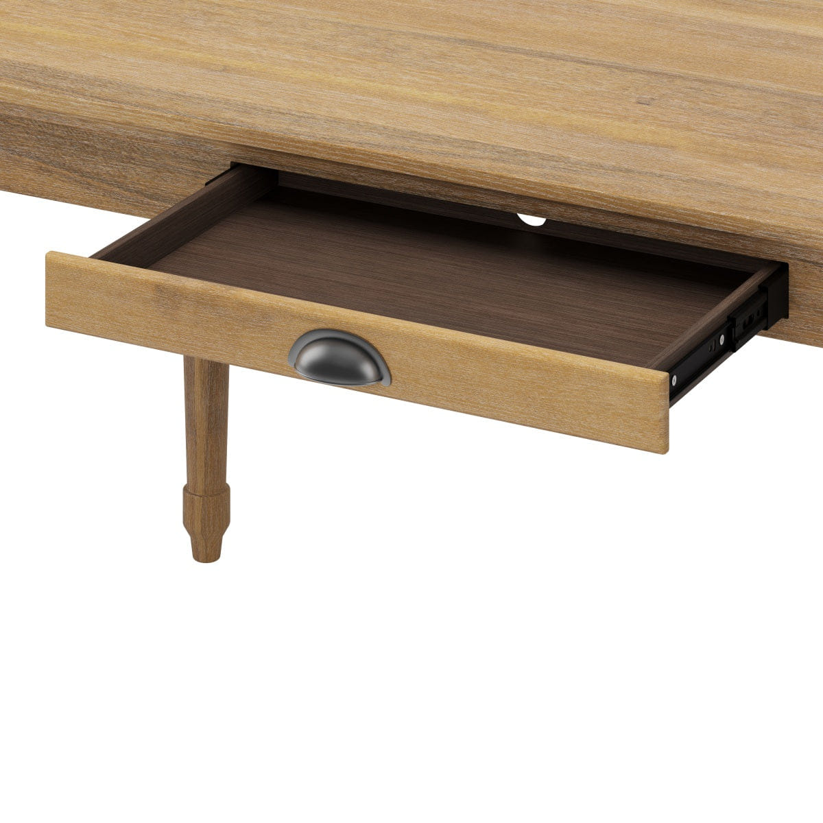 Drawer Streamdale 60" Rustic Farmhouse Writing Desk with Drawer, Seadrift