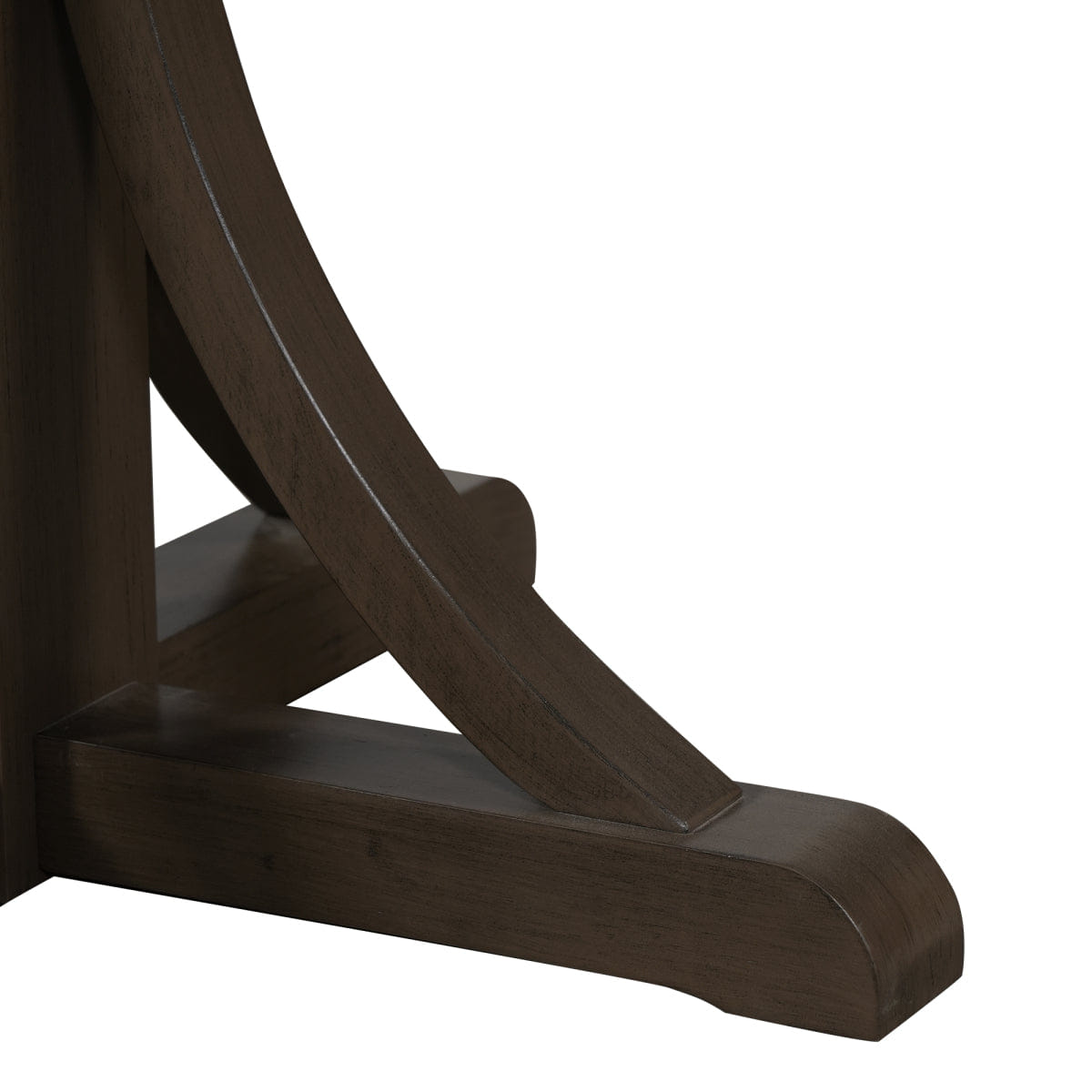 !SOLID Streamdale Solid Wood 60" Rustic Farmhouse Dining Table, Espresso