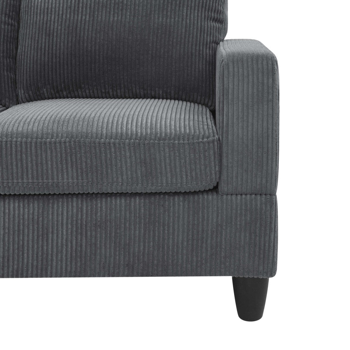 Corduroy Streamdale Savannah Modular Corduroy Sectional Sofa with Ottoman