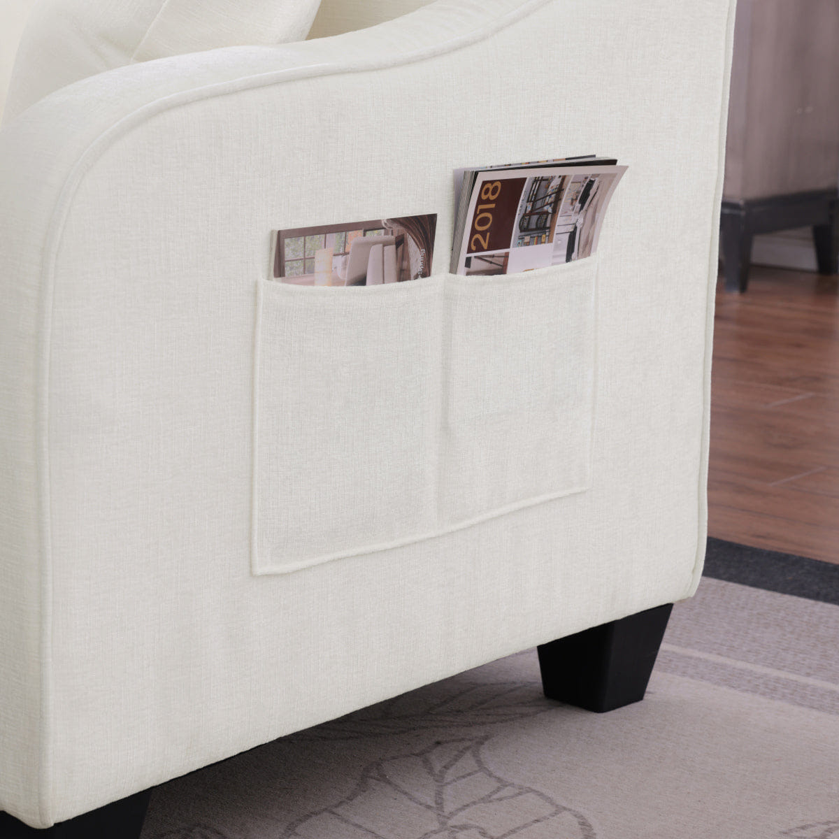 TWO Streamdale Beige Two - Seater Sofa Chaise with Storage Footrest & Pillows