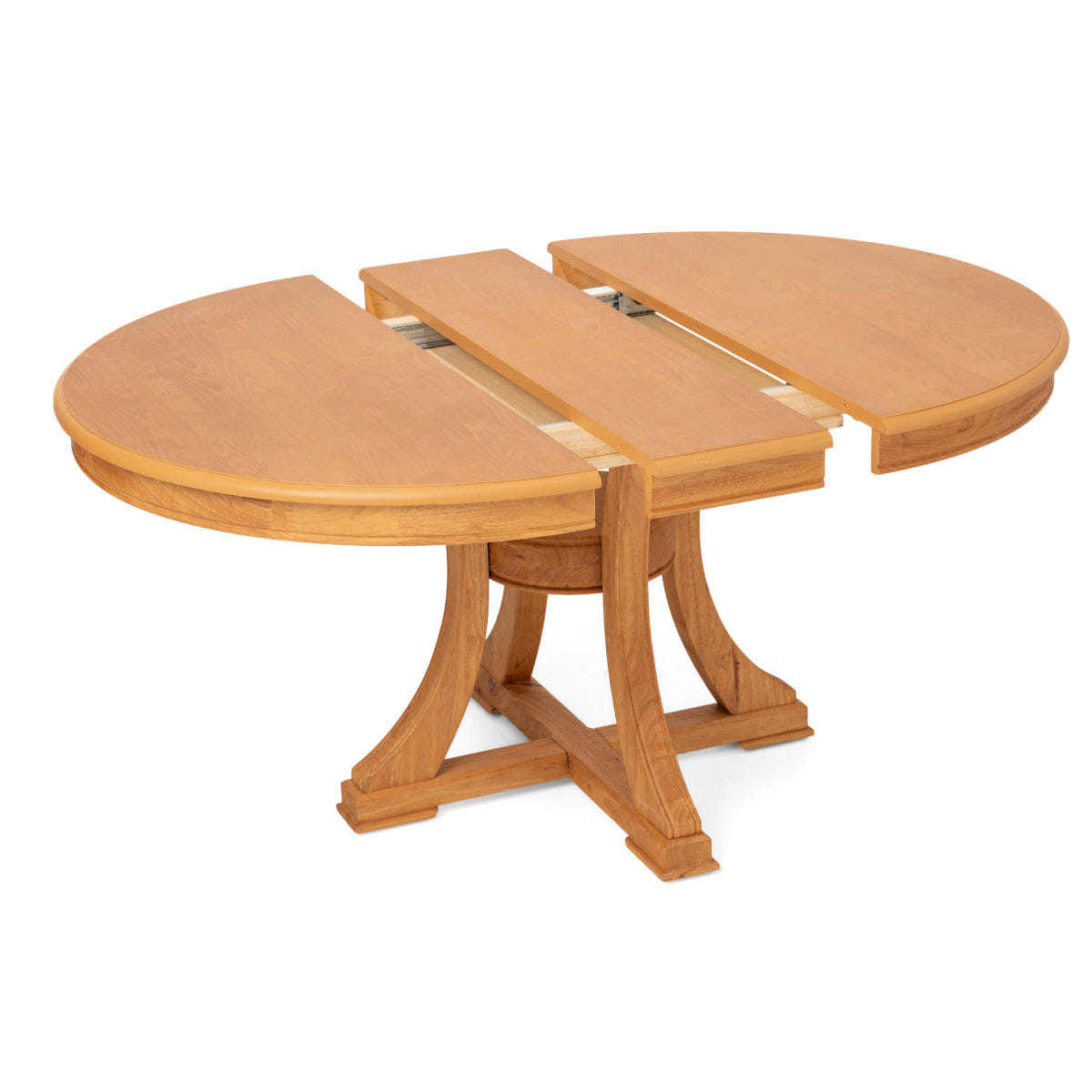 Retro Streamdale 5 - Piece Retro Extendable Dining Table Set with 4 Chairs (Natural)