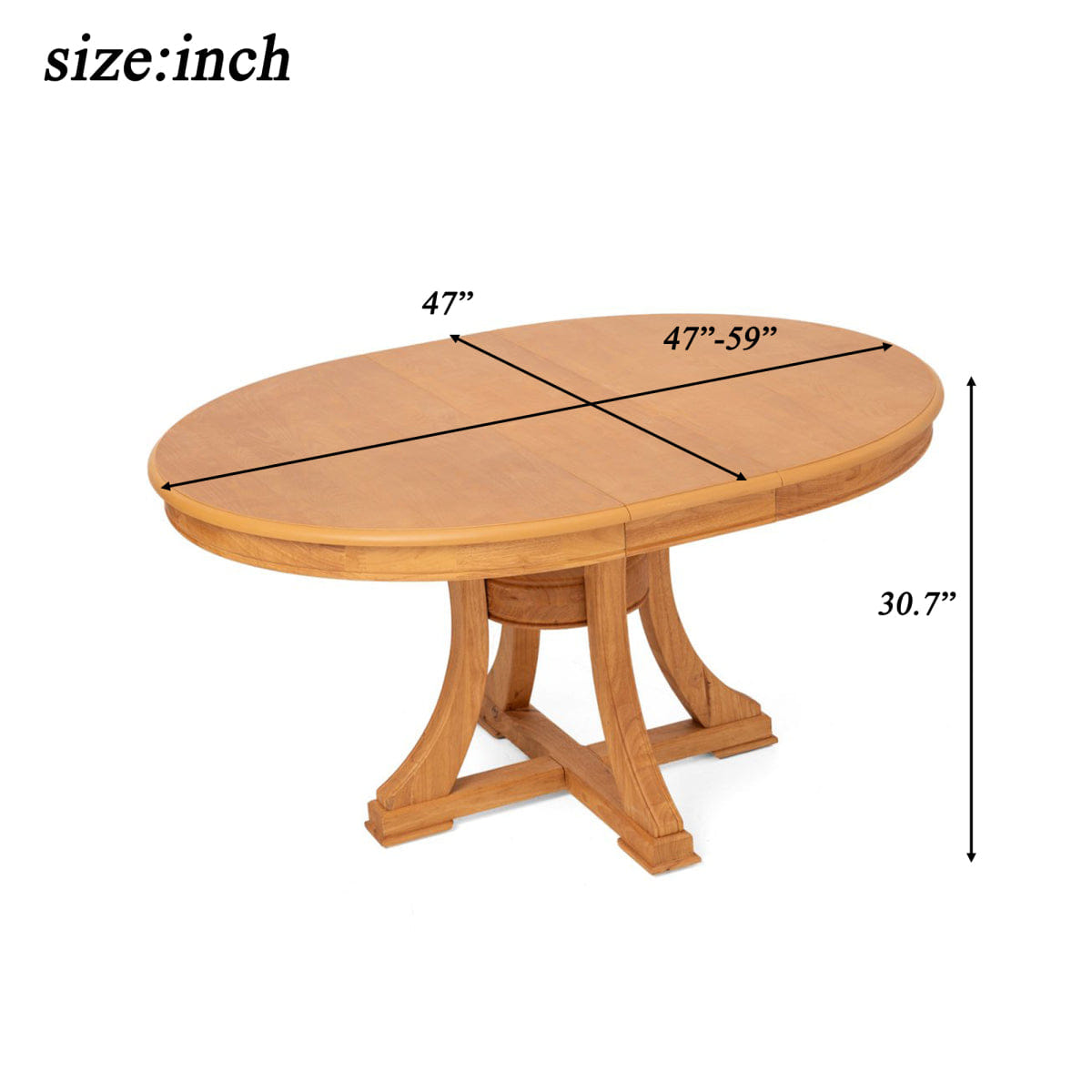Retro Streamdale 5 - Piece Retro Extendable Dining Table Set with 4 Chairs (Natural)