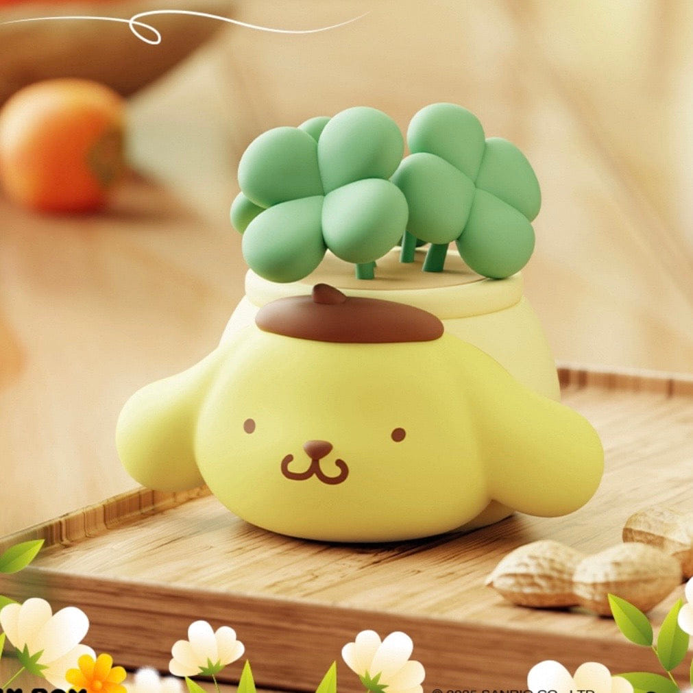 Taropudding Pompompurin - Hello Kitty and Friends - Flower Pot Storage Figurine by Sanrio