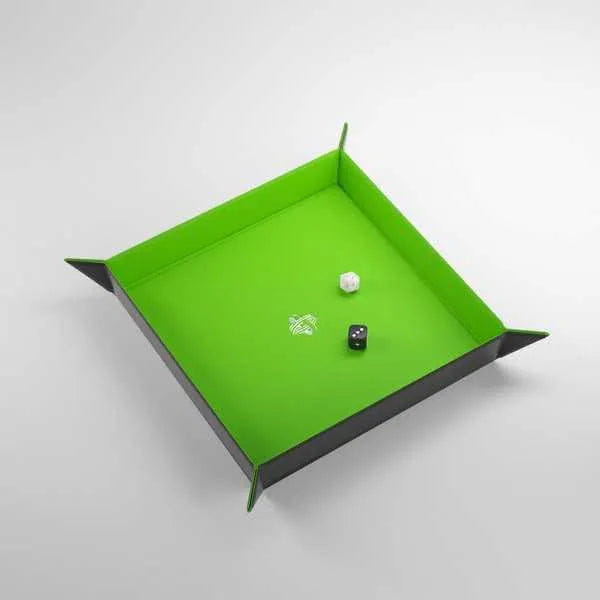 Asmodee Gamegenic Magnetic Dice Tray Square Black/Green
