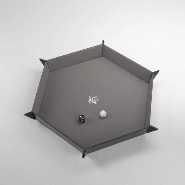 Asmodee Gamegenic Magnetic Dice Tray Hexagonal Black/Gray