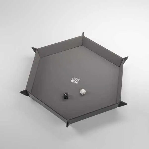 Asmodee Gamegenic Magnetic Dice Tray Hexagonal Black/Gray