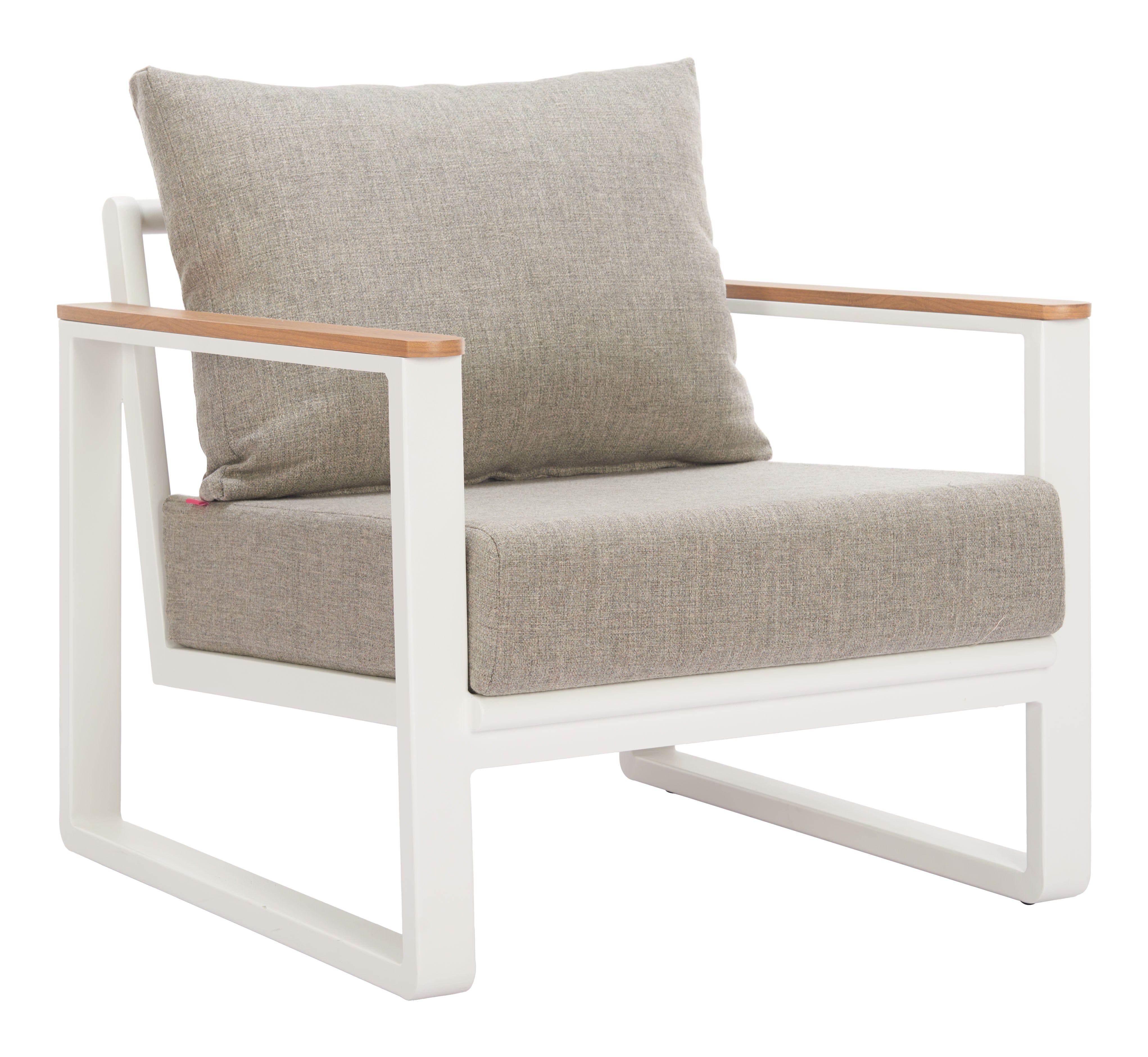 WHITE* Welt Armchair Taupe & White