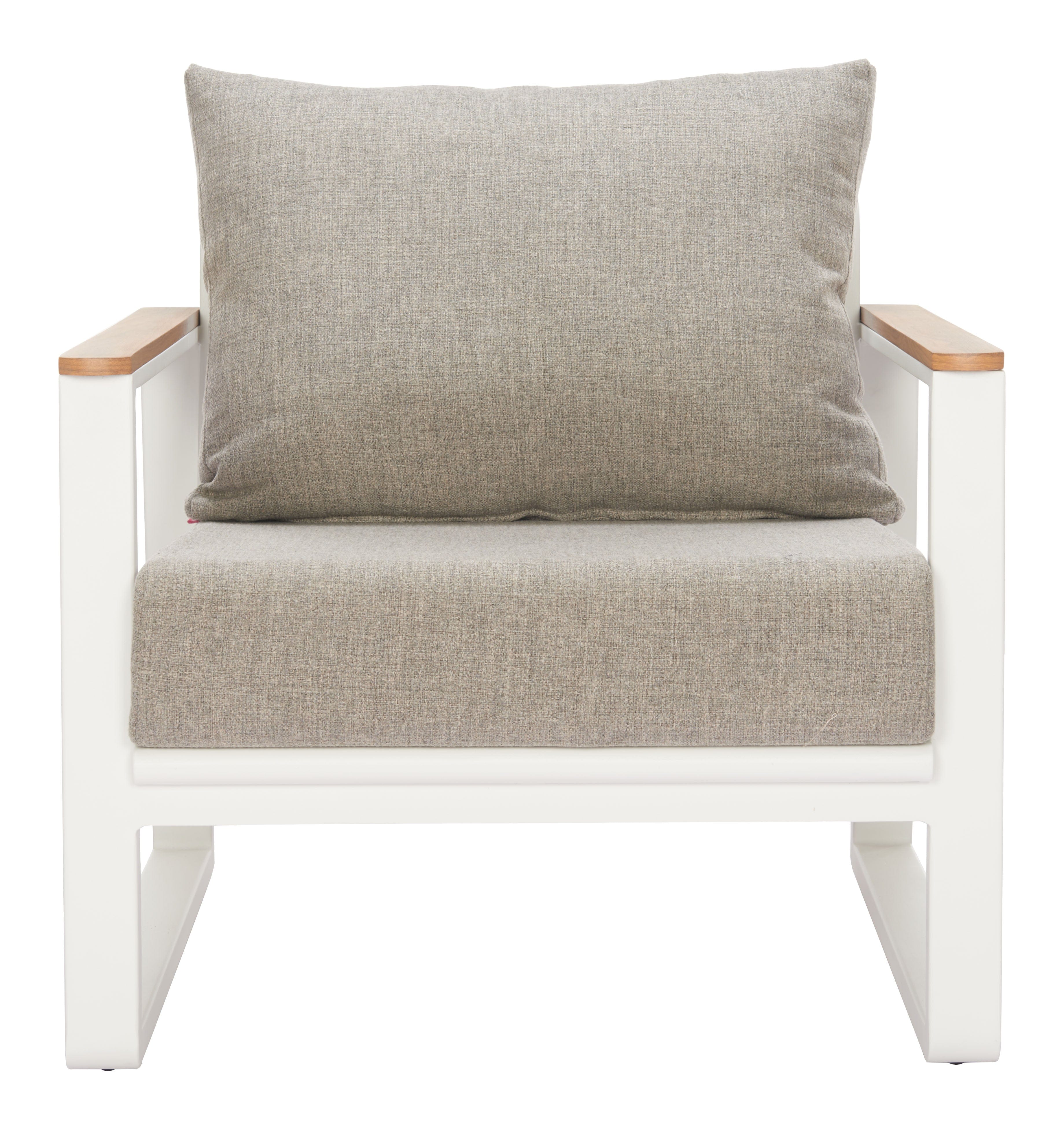 WHITE* Welt Armchair Taupe & White