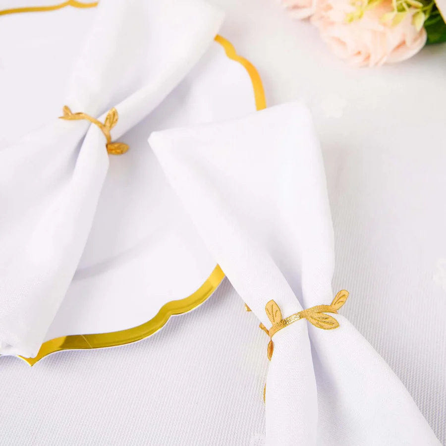 Garland 67ft Olive Gold Leaf Ribbon Trim, Artificial Vines Leaf Garland For DIY Craft Party Wedding Home Decor