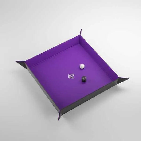 Asmodee Gamegenic Magnetic Dice Tray Square Black/Purple