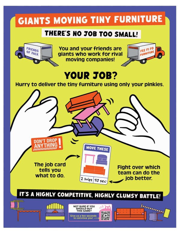 Exploding Kittens Giants Moving Tiny Furniture (By Exploding Kittens)
