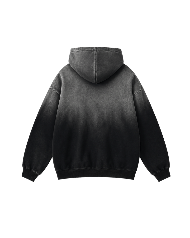 HOUSE OF HASHWAY OMBRÉ HOODIE - BLACK