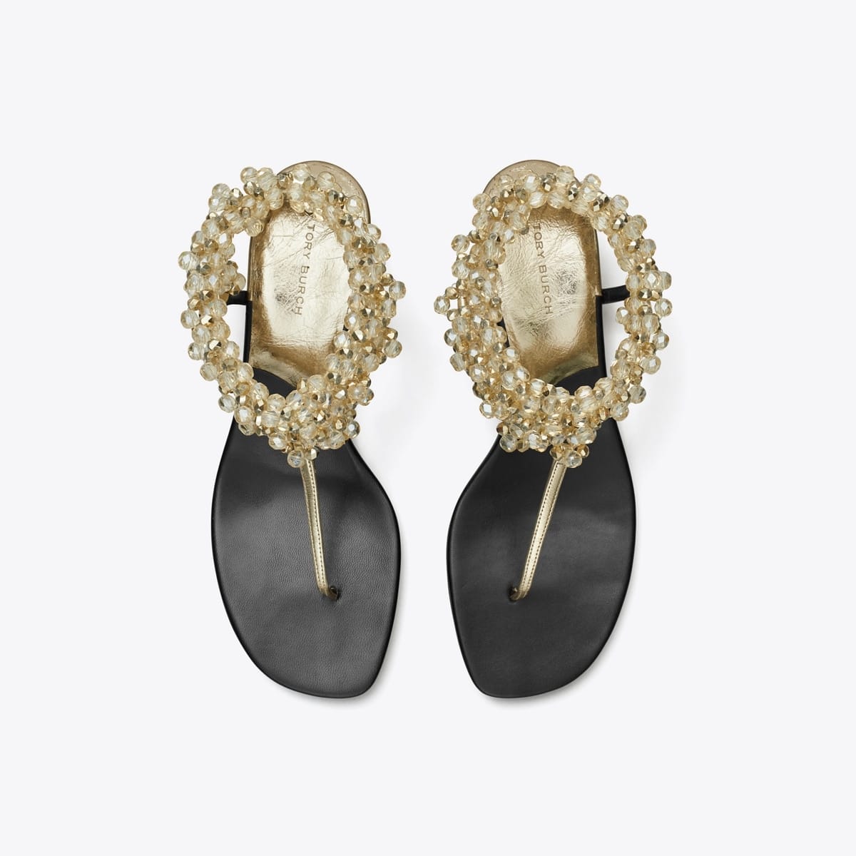 Beaded Heeled Sandal