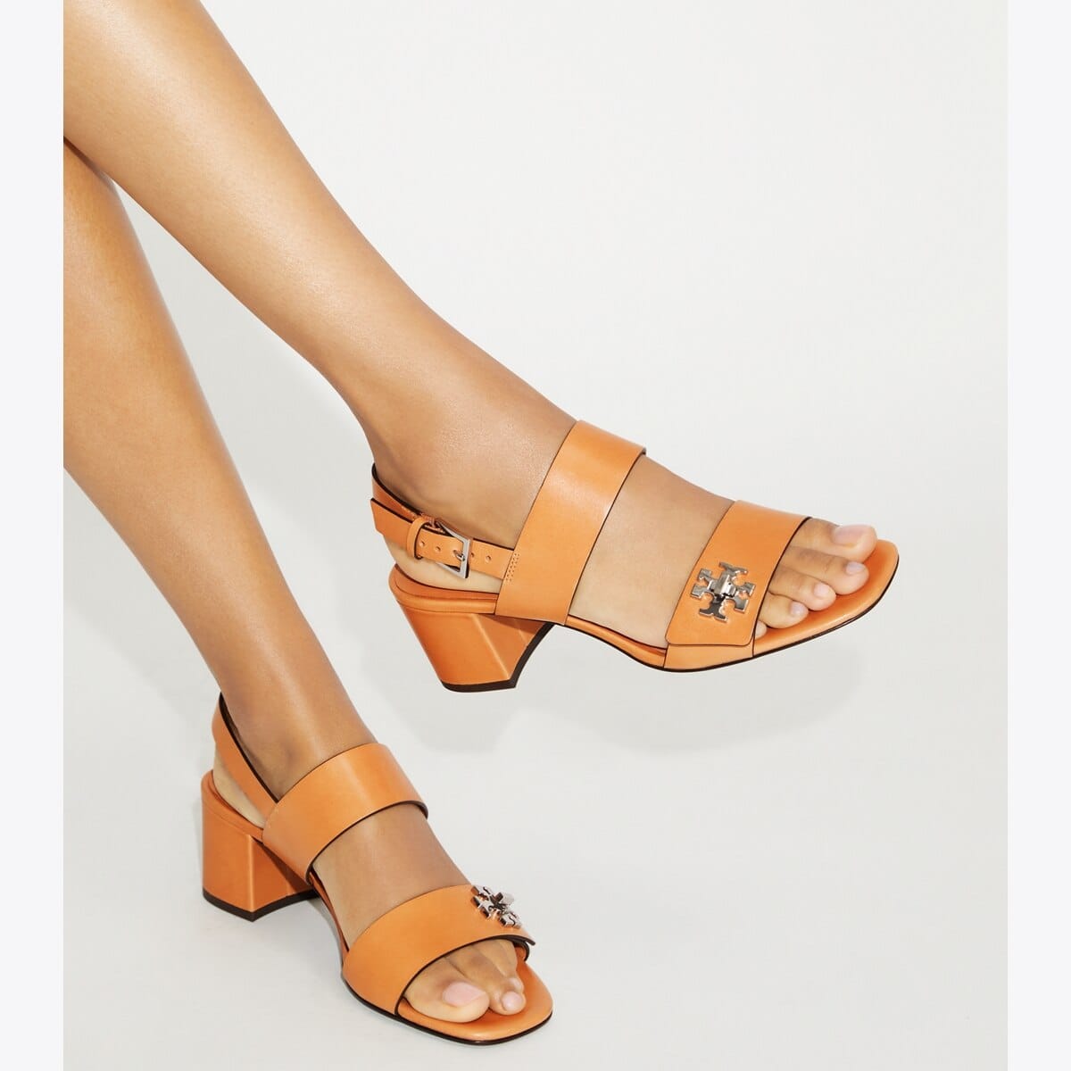 Turnlock Heeled Sandal