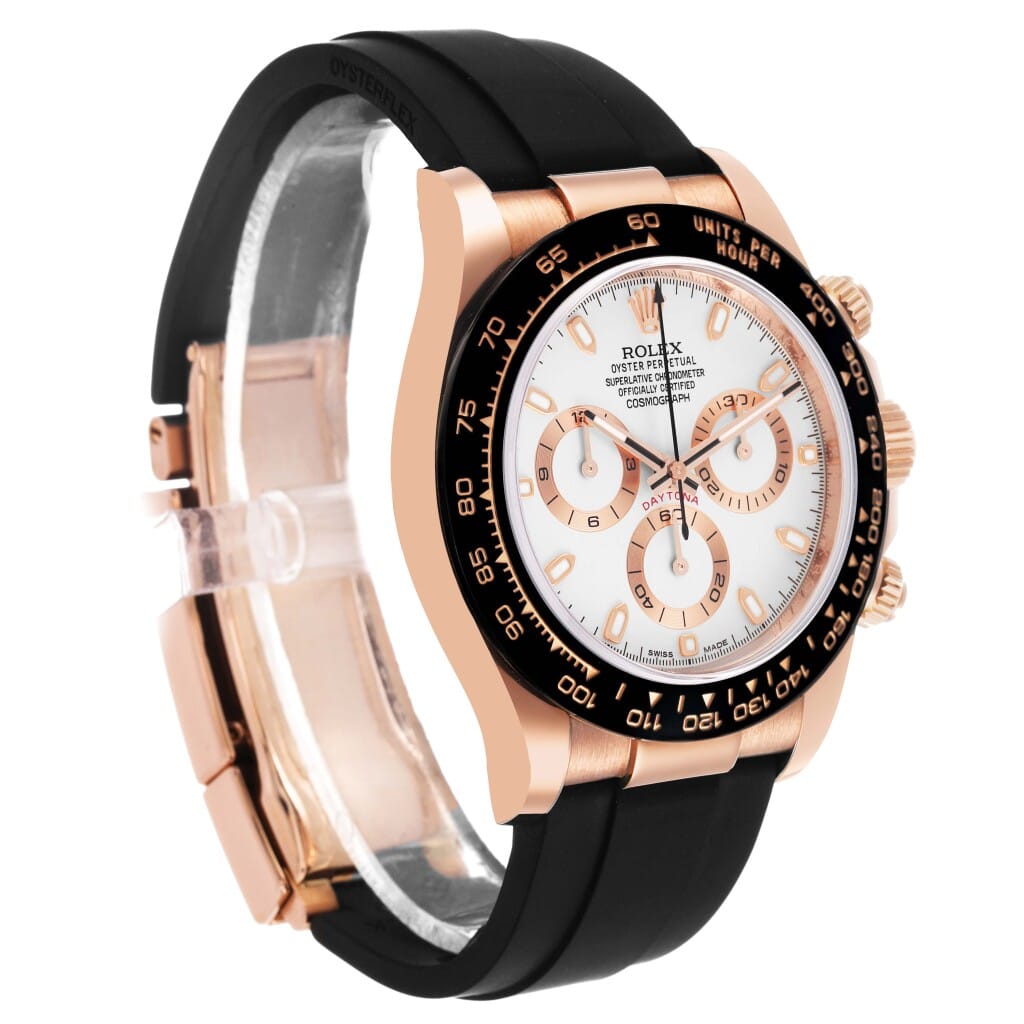 Cosmograph Daytona (Reference 116515LN). A 40mm rose gold automatic wristwatch with chronograph. 2018