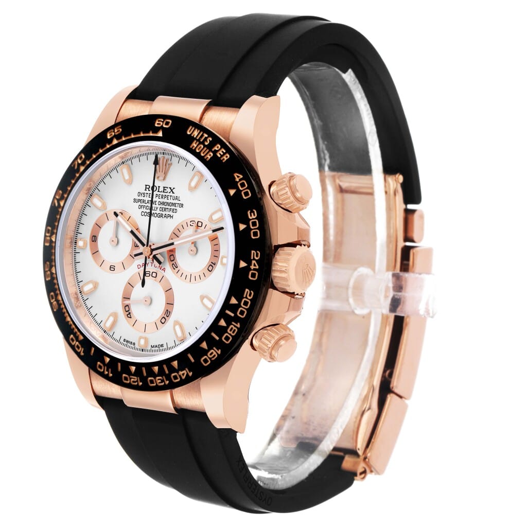 Cosmograph Daytona (Reference 116515LN). A 40mm rose gold automatic wristwatch with chronograph. 2018