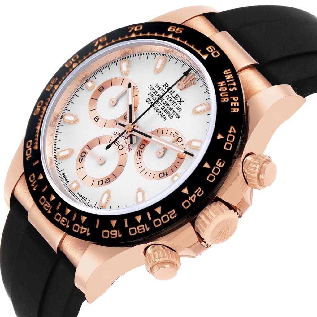 Cosmograph Daytona (Reference 116515LN). A 40mm rose gold automatic wristwatch with chronograph. 2018
