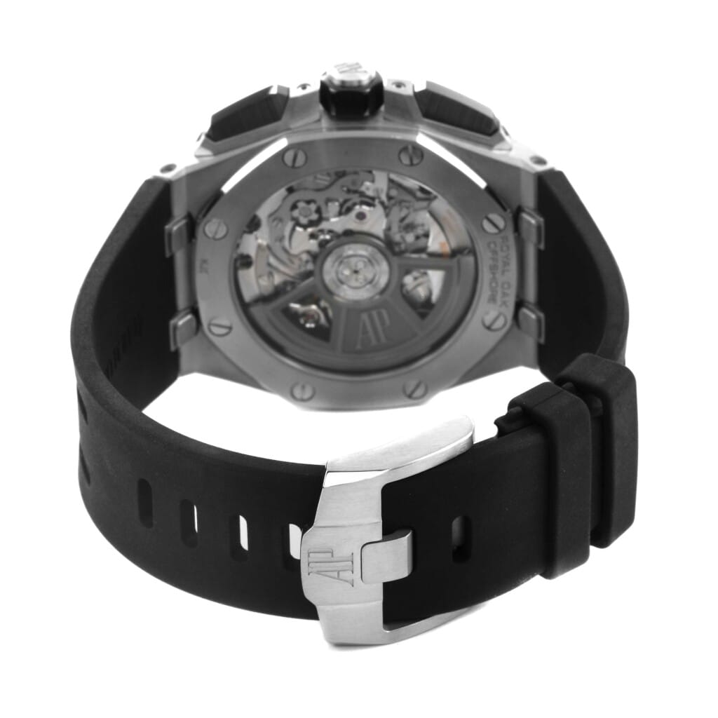Royal Oak Offshore (Reference 26420SO.OO.A002CA.01). A 43mm stainless steel automatic wristwatch with date and chronograph.