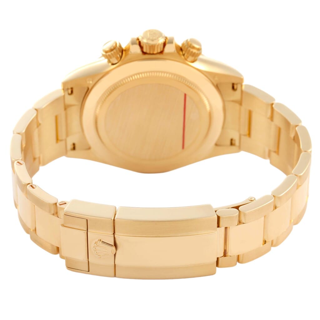 Cosmograph Daytona (Reference 116508). A 40mm yellow gold automatic wristwatch with chronograph. 2019