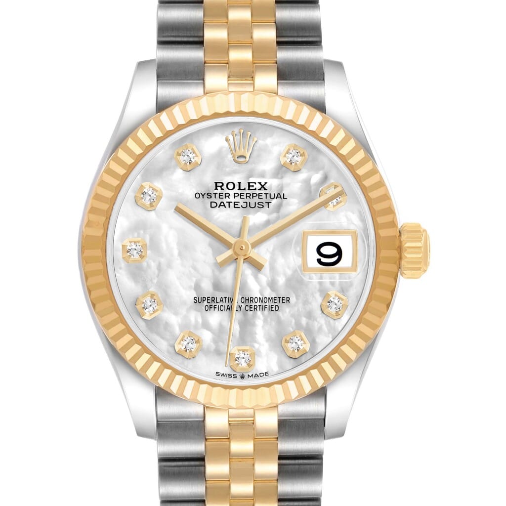 Datejust (Reference 278273). A 31mm stainless steel yellow gold automatic wristwatch with date. 2026