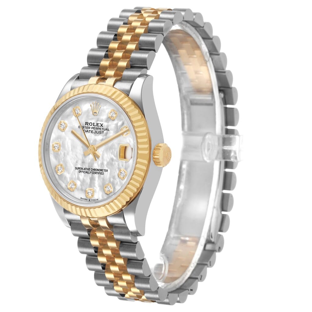 Datejust (Reference 278273). A 31mm stainless steel yellow gold automatic wristwatch with date. 2026