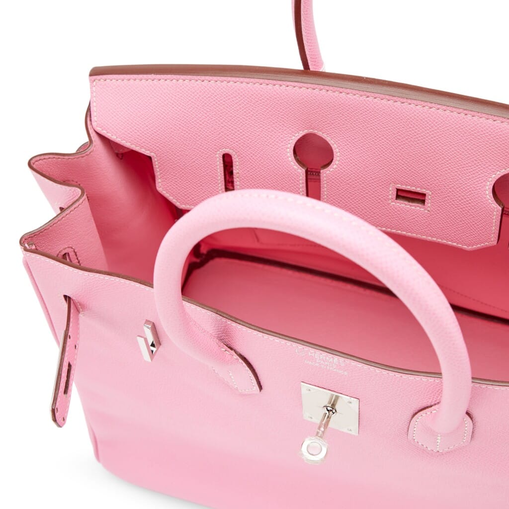 Bubblegum Pink 5P Epsom HSS Birkin 35 Palladium Hardware, 2011