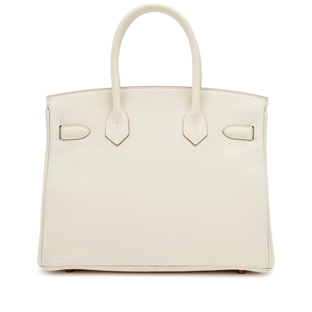 Craie Togo Birkin 30 Rose Gold Hardware, 2021